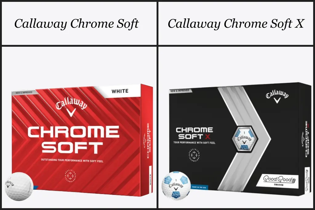 callaway chrome soft golf balls vs callaway chrome soft x