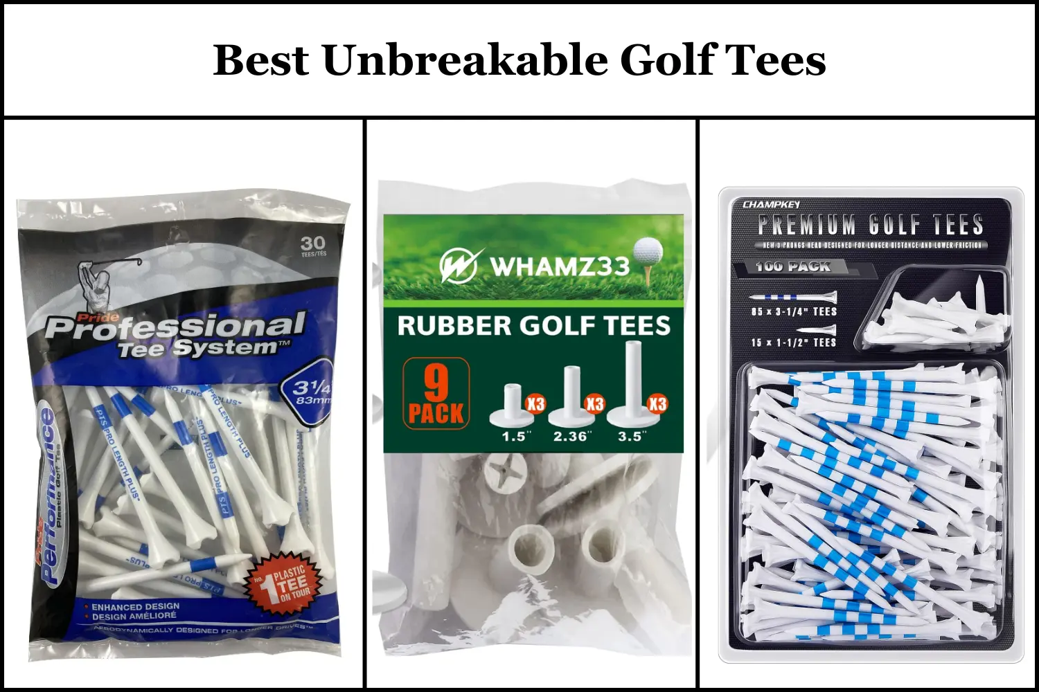 best unbreakable golf tees