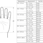 golf grip size chart