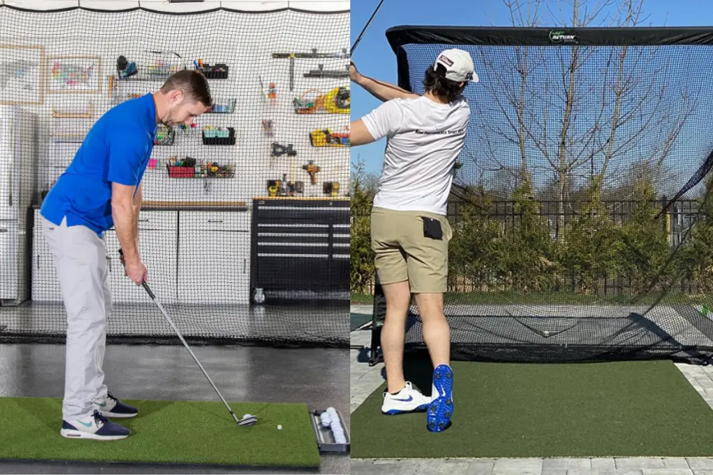 indoor vs outdoor golf practice